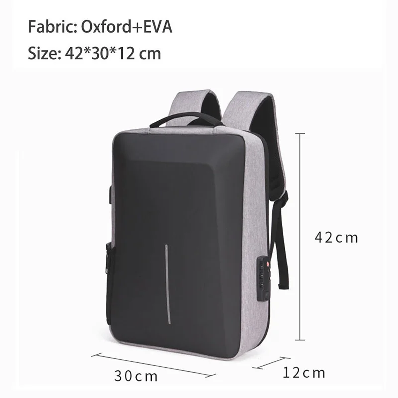 17 inch School Travel Backpack Anti-theft Laptop Bag for Men Wowen Waterproof Notebook Bag