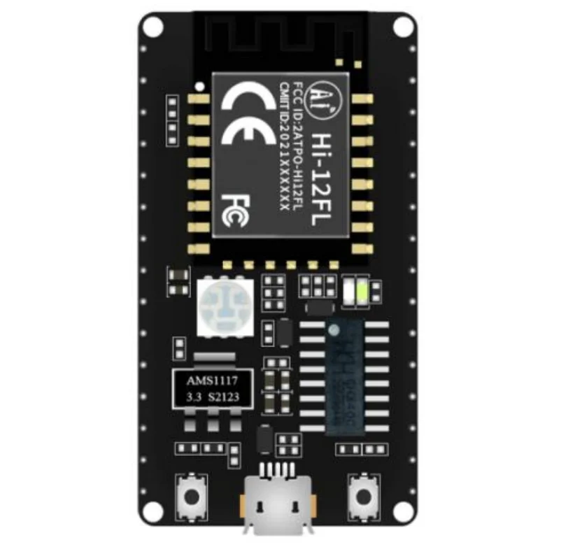 Hi-12F Carry Hi3861 Hi3861L Pcb Antena 2.4G WIFI Modul 32bit Mikroprosesor NodeMCU NodeMCU