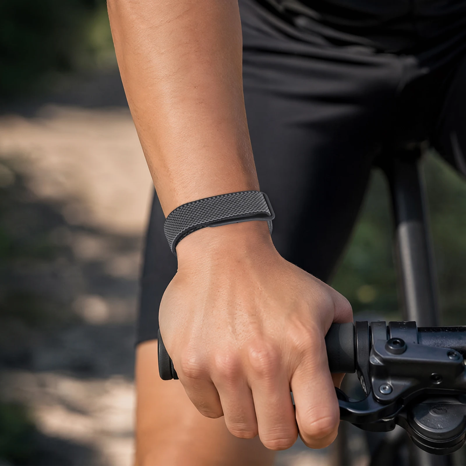 Adjustable Woven Wristband for Google Fitbit Air Breathable Hook and Loops Strap for Fitbit Air Fitness Tracker