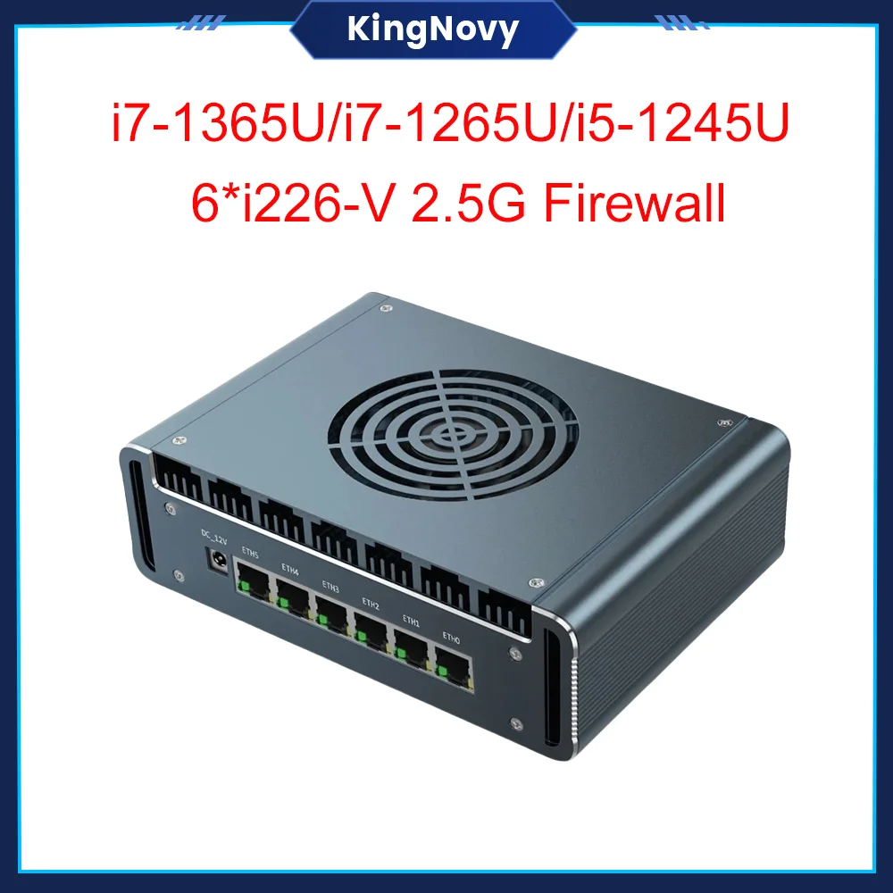 

Intel 13th Gen i7 1365U 1265U i5 1245U i3 1215U Firewall Computer Mini PC 6xi226-V 2.5G 2xDDR5 NVMe Soft Router Proxmox pfSense