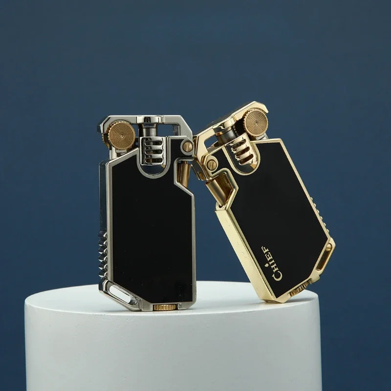 2025 nowa kreatywna Retro lekka ściernica nafta wiatroszczelna zapalniczka ze stopu dla mężczyzn wysokiej klasy prezent zapalniczka do papierosów