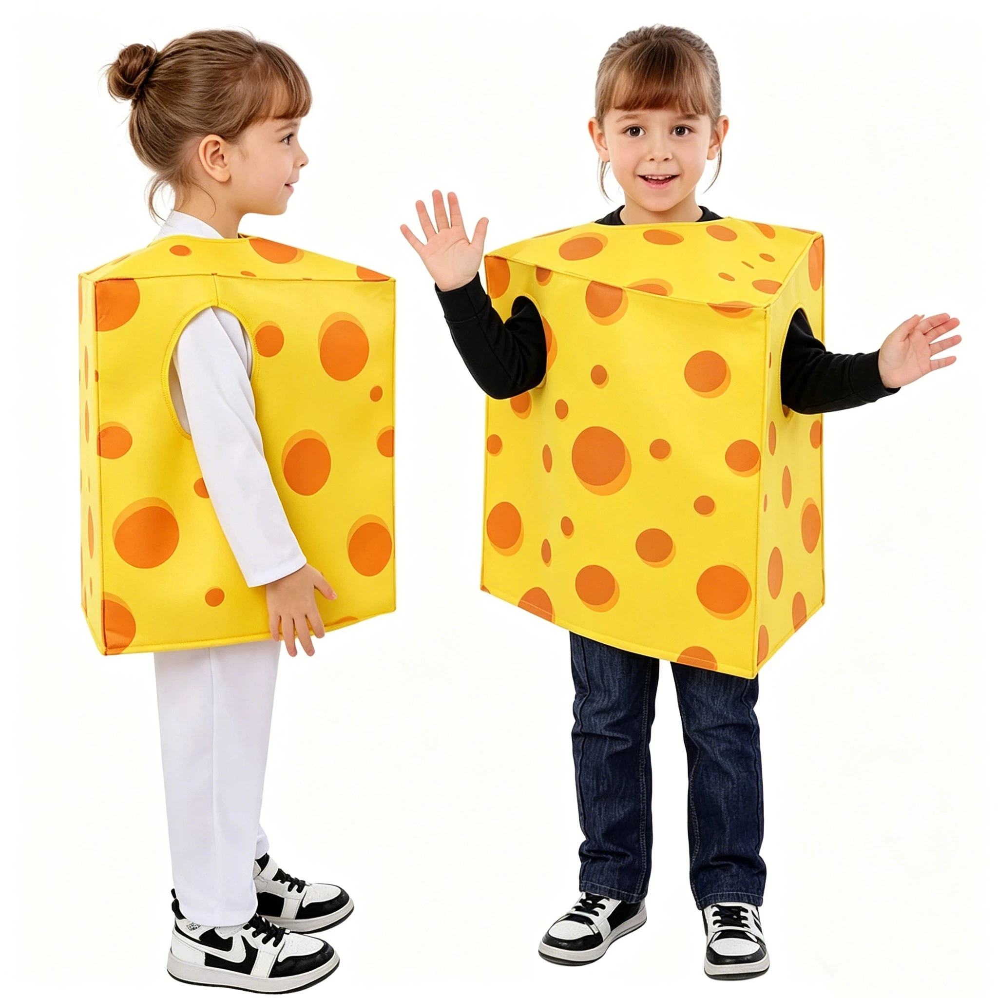 

Halloween Food Theme Enfant Cheese Slice Halloween Dress Up Cheesy Niño Costume New Arrival 2026