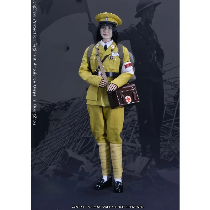 QORANGEQOTOYS QOM-1048 1/6 스케일 광저우 보호단 구급대 장비 의류 세트 12인치 액션 피규어 바디용
