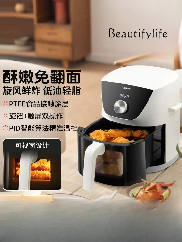 Visual Air Fryer Household Automatic Intelligent Large Capacity Multifunctional Electric Fryer Oil Free