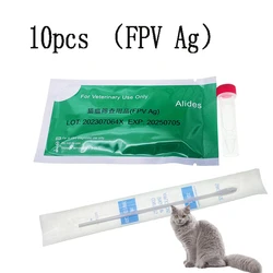 Veterinary Diagnosis Feline Panleukopenia Virus Antigen Rapid Test Kit FPV Test Strip Cat Detection Card At Home Or Clinic 10pcs