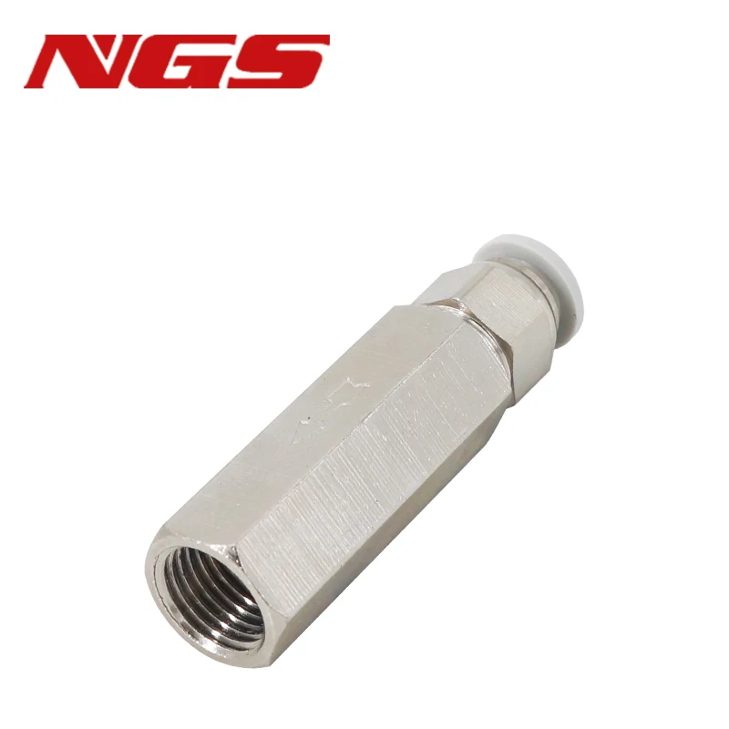Pneumatic Check Valve 1/8 1/4 1/2 3/8 For Compressor 6mm 8mm 10mm 12mm One Way Air Gas Single Way Valve With Connector