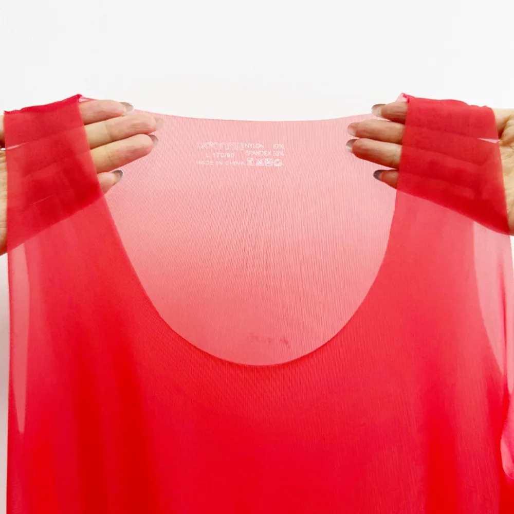 1-4PCS Transparent Sexy Men's Vest Silky Four-neck High Elastic Gloss Sports Wear Bottom Sleeveless Summer Seamless Breathable