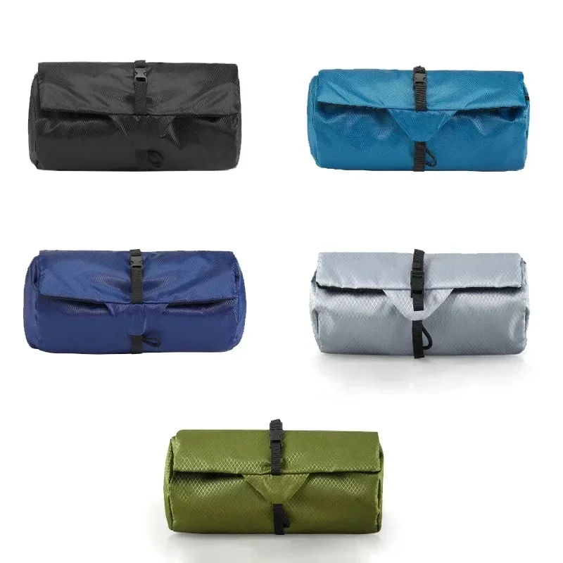 حقيبة سفر قابلة للطي لأدوات الزينة للرجال، محمولة للفصل الجاف والرطب، حقيبة تخزين مقاومة للماء، حقيبة مكياج نسائية