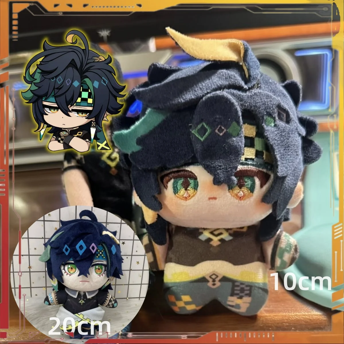 

10/20 см Genshin Impact Kinich плюшевая кукла игрушка аниме милая версия Q хлопковая мягкая подушка Kinich игрушки Рождественский подарок