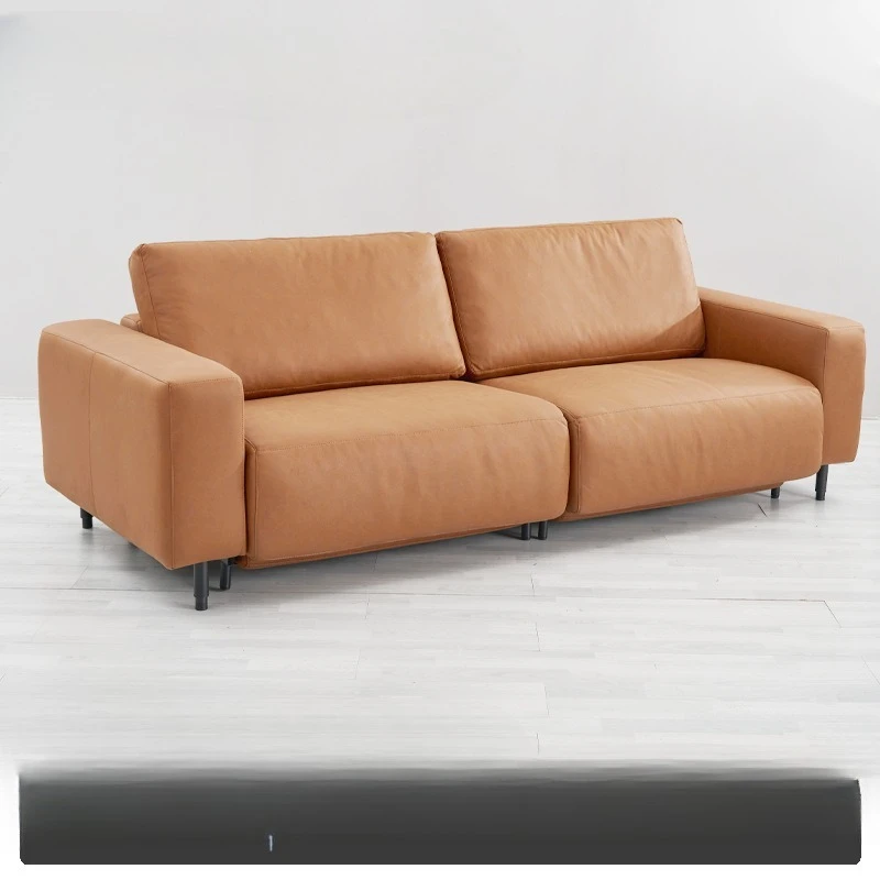 Nordic minimalist electric, multi-functional half-lying, technical cloth sofa