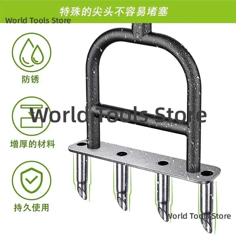 Lawn Aerator, Soil Tiller &, Manual Lawn Core Aeration Tool for Garden Yard Grass Care and Soil Ventilation