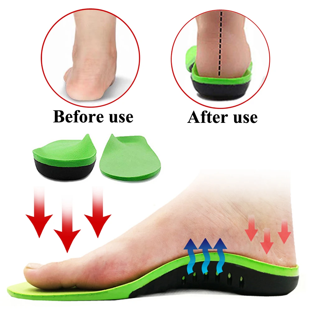 

Orthopedic Insole For Flat Foot High Arch Support Heel Valgus Orthotic Foot Care Comfort Pain Relief Shoes Sole Plantar Fasciiti