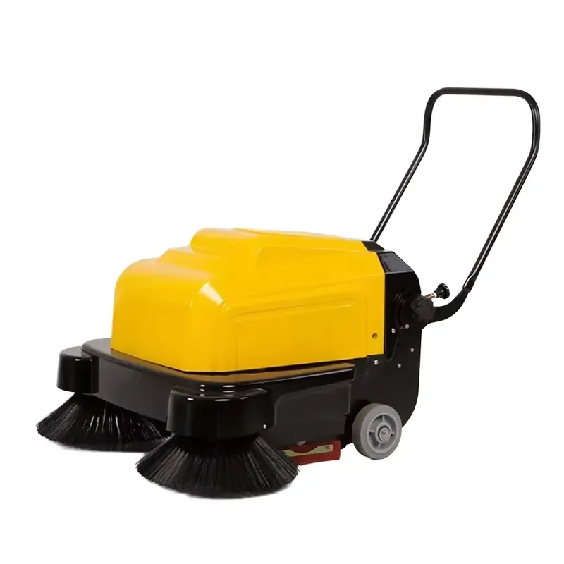 New Commercial Industrial Electric 12V Self-Propelled Walk-Behind Outdoor Vacuum Floor Sweeper 1050mm Cleaning Width 1 Year