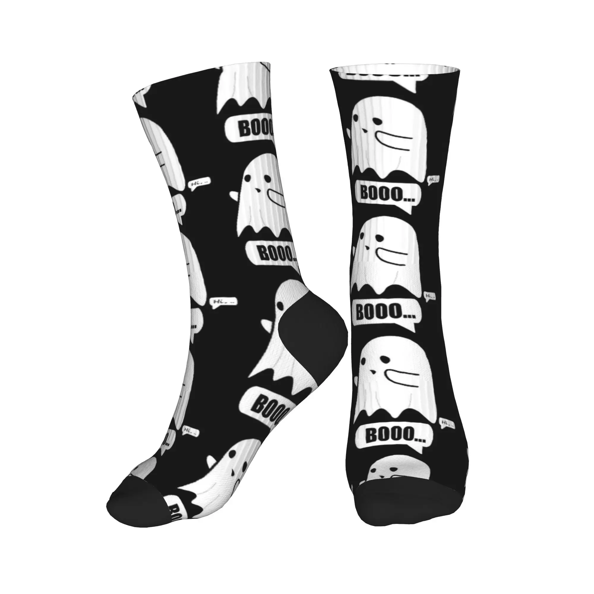 هالوين شبح لطيف روح بو جوارب الجوارب الحديثة النساء الرجال الجوارب الناعمة الدافئة الخريف تشغيل تصميم عدم الانزلاق الجوارب هدية