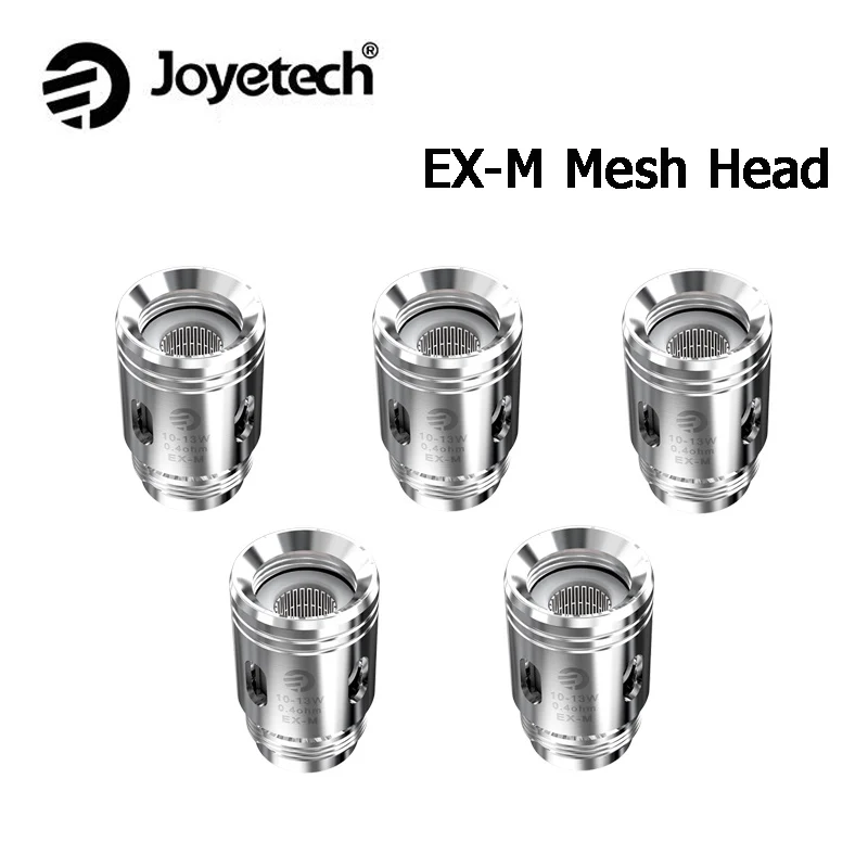 5pcs/lot Joyetech EX-M Coil Head EX-M Mesh SS316 coil head 0.4ohm for Exceed Grip Cartridge / kit Replacement Coil