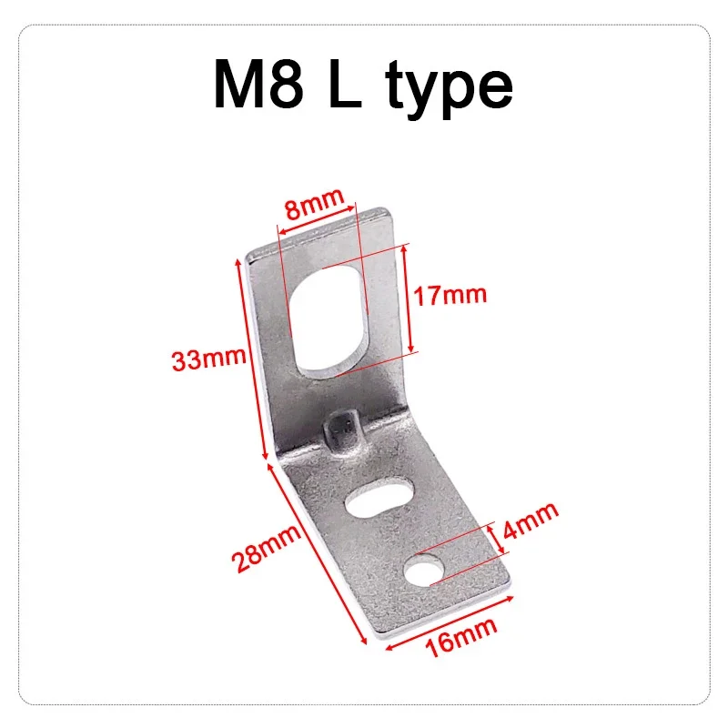 10PCS M8 U8A3-2-Z/AY Approach Sensor Holder Photoelectric Sensor Switch Support Metal Proximity Switch Bracket image 2