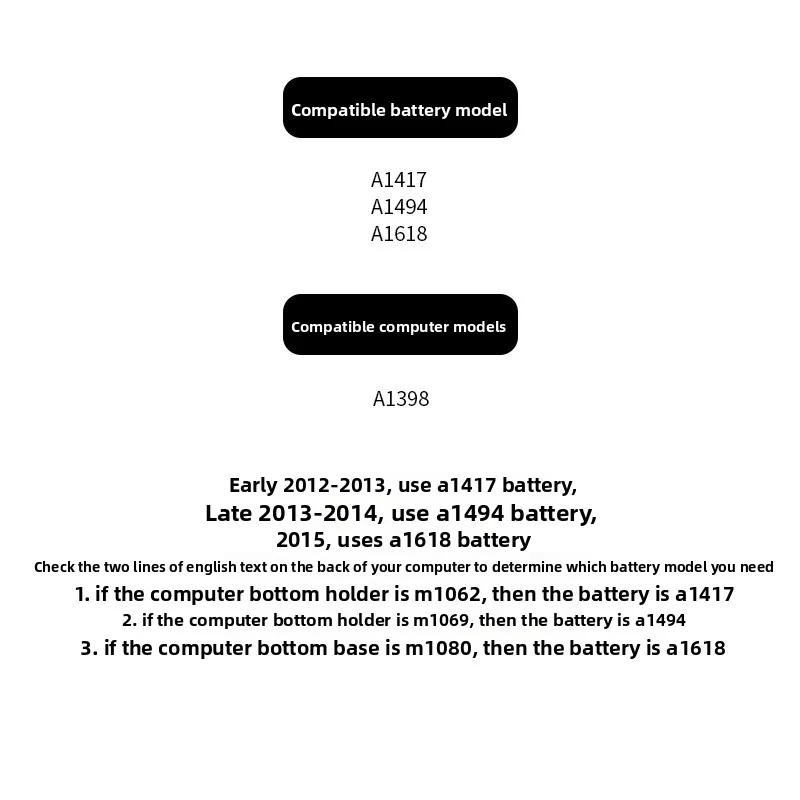 بطارية لجهاز A1417 A1494 A1618 ماك بوك برو 15 "A1398 بطارية بديلة للكمبيوتر المحمول البطارية الأصلية السعر المنخفض