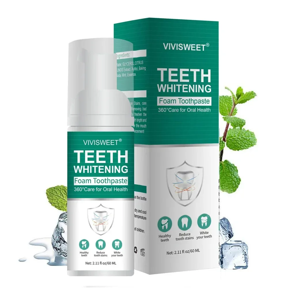 Mousse Toothpaste Cleaning Teeth Bright White Repair Removes Bad Breath Freshens Breath Oral Hygiene Product Dental Products