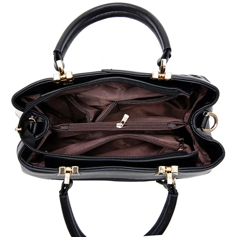 العلامة التجارية الفاخرة مصمم حقيبة يد نسائية موضة جديدة حقيبة كتف سعة كبيرة حقيبة كروسبودي عادية التنقل حمل حقيبة المرأة