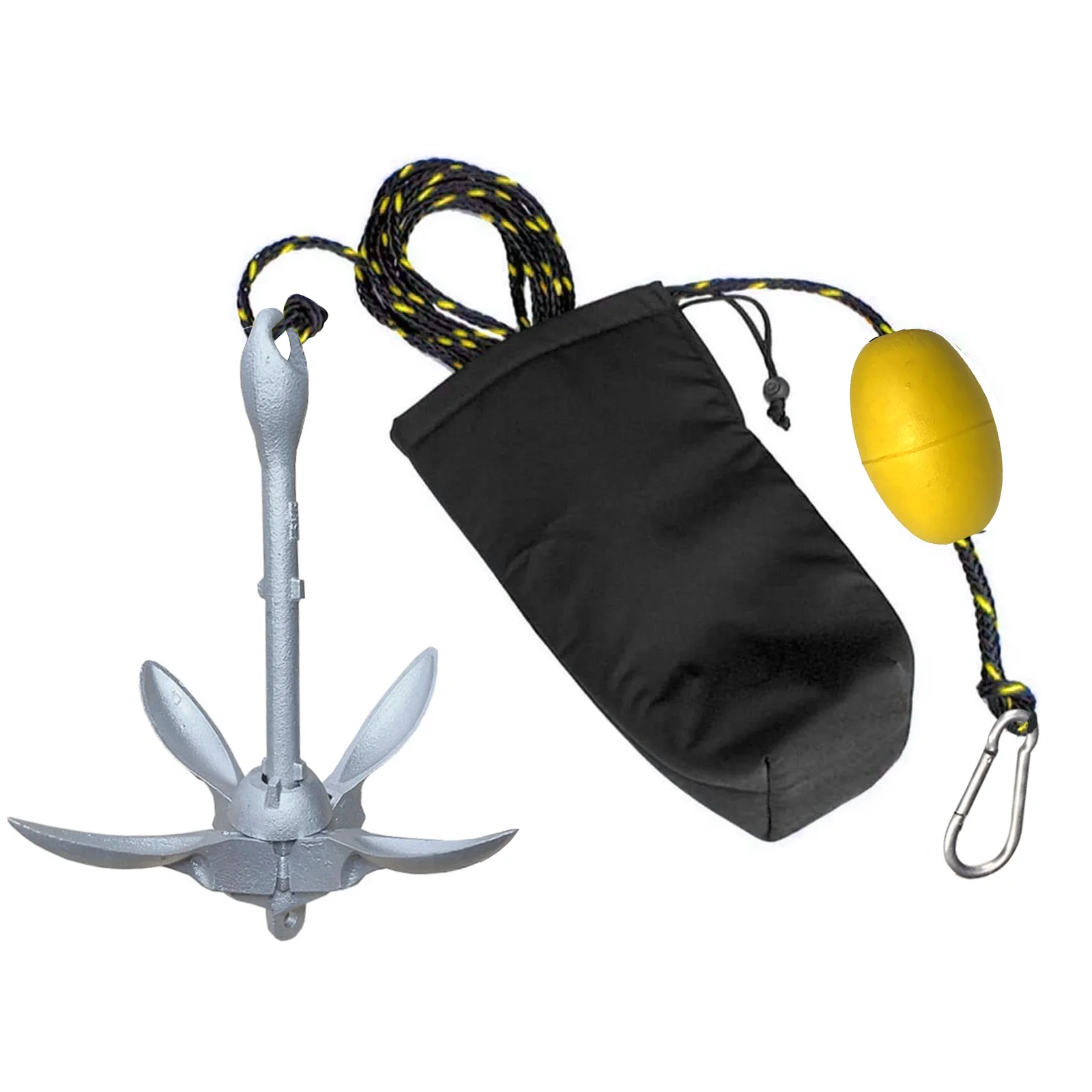 

Kayak Anchor Kits Portable Folding Anchor Buoy Kit Canoe Kayak Raft Boat Sailboat Fishing