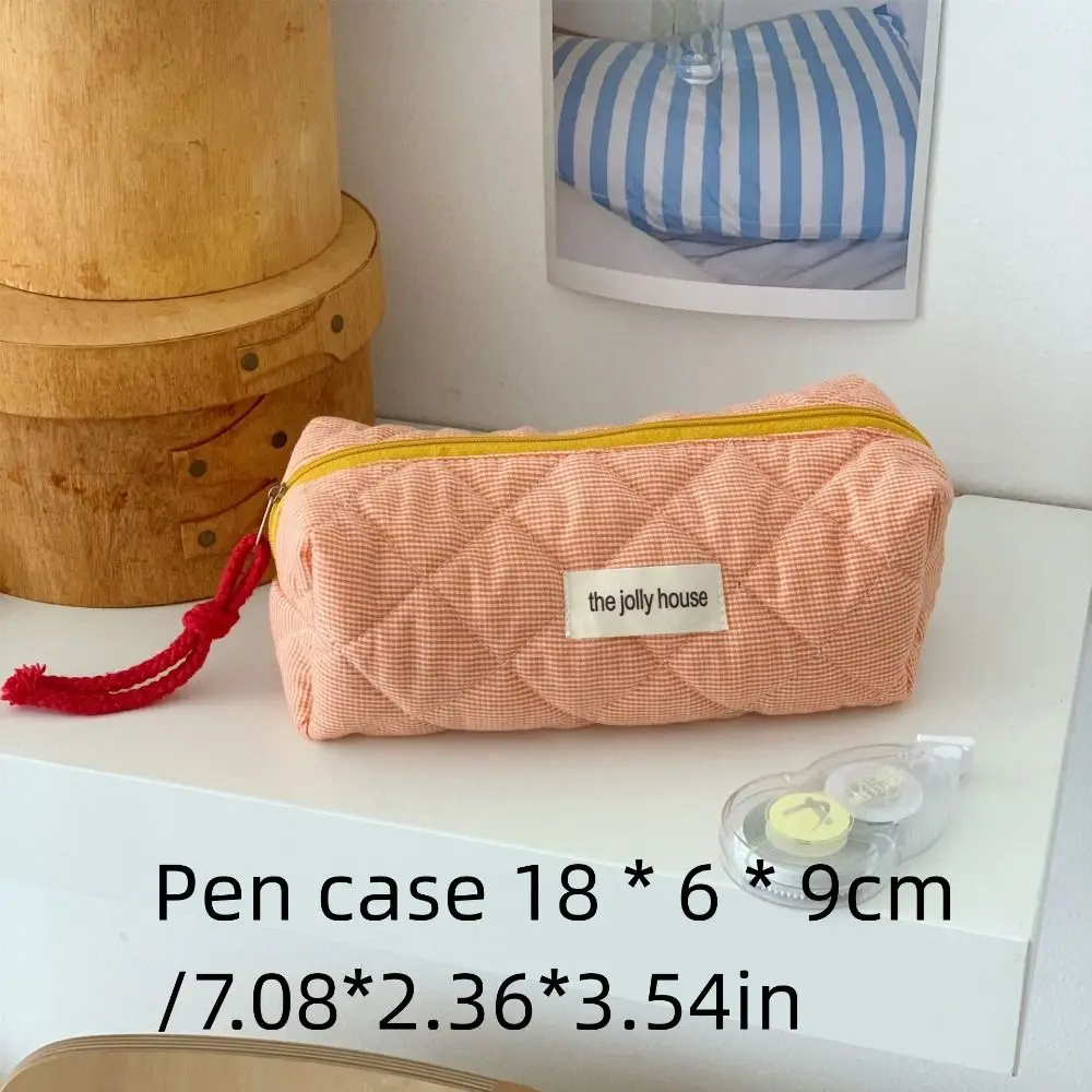 Borsa per il trucco regalo alla moda borsa per penna borsa per cosmetici da viaggio portatile borsa per cosmetici in cotone di grande capacità