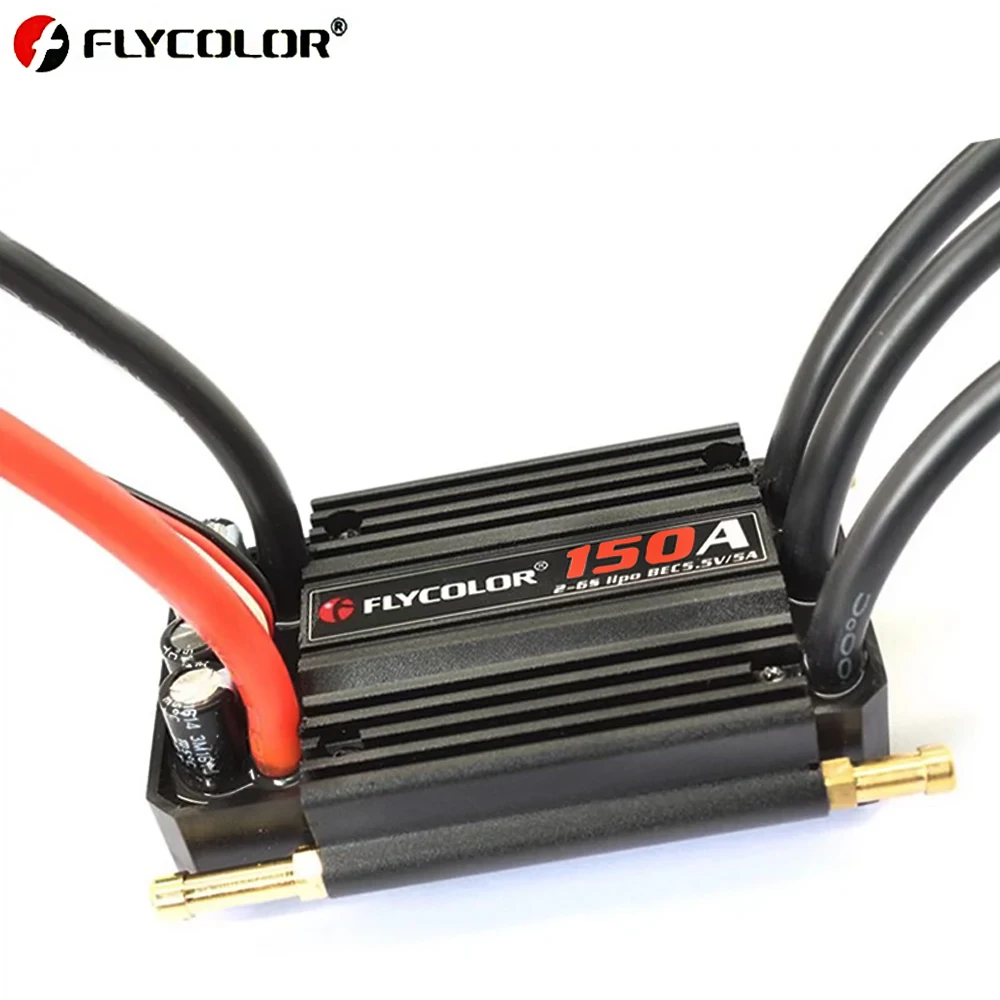 Flycolor 50A 70A 90A 120A 150A Waterproof ESC with Program Card for RC Boat