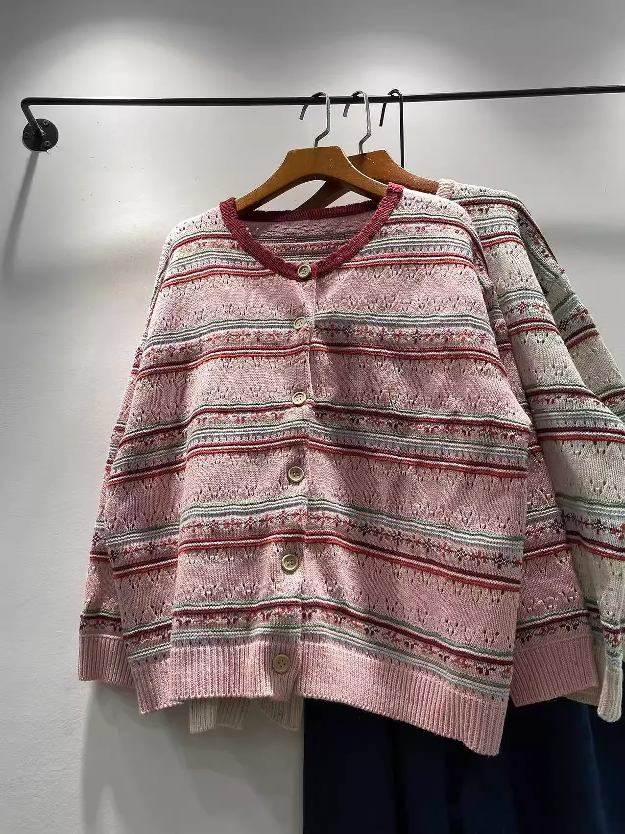 

Enianechu шикарный вязаный свитер в стиле бохо из чистого хлопка, женский кардиган, оригинальный осенне-зимний свободный трикотаж, джемперы Mori Girl