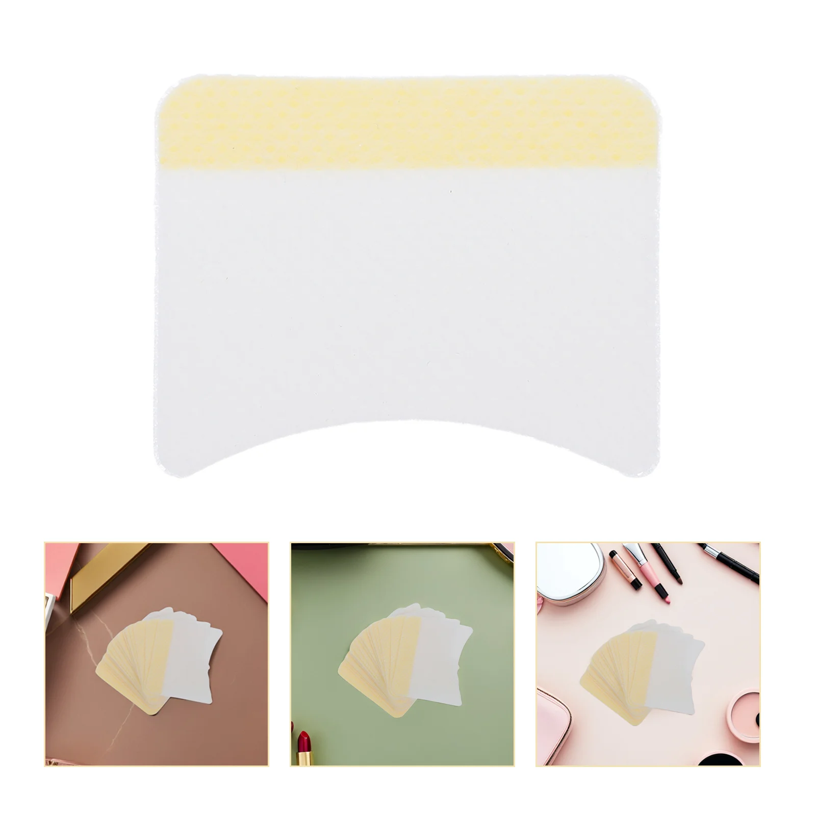 

160Pcs Makeup Remover Pads with Arc Design Comfortable Eyelash Cream Cleaning Pads Reusable Woman Removal Tool for Home