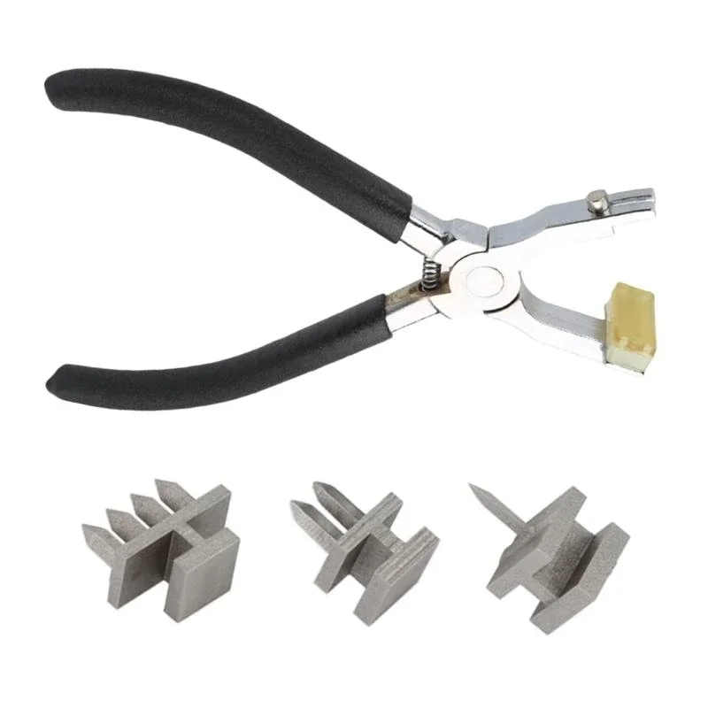

Leather Craft Hole Puncher Tool with 4 Prong Drilling Head for Leather Belts Bags Shoes Pet Collar Watch Band M4YD