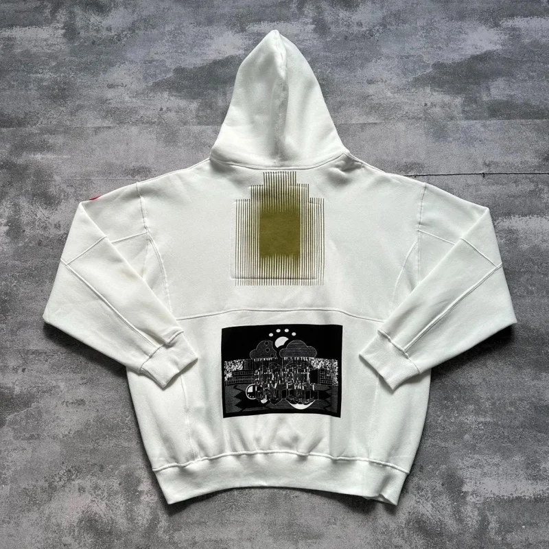 

Heavyweight White Retro Street Double-sided Sunset Cav Empt Hooded Sweatshirt Oversized Casual Men Women C.E Fleece Sport Jacket