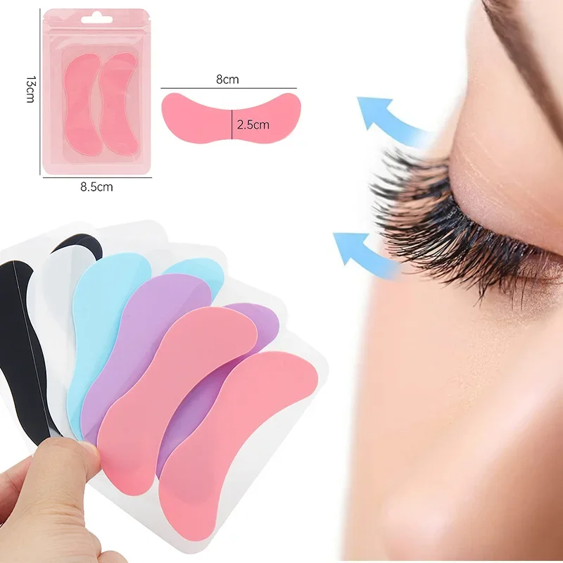 Coussinets de maquillage en silicone réutilisables pour les yeux, patchs en hydrogel pour extensions de cils