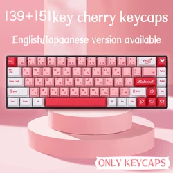 151 Keys Love Letter Cherry PBT Dye Sub Keycaps GMK Keys For GMMK Mx Switch Mechanical Keyboard 61/64/68/87/96/980/104