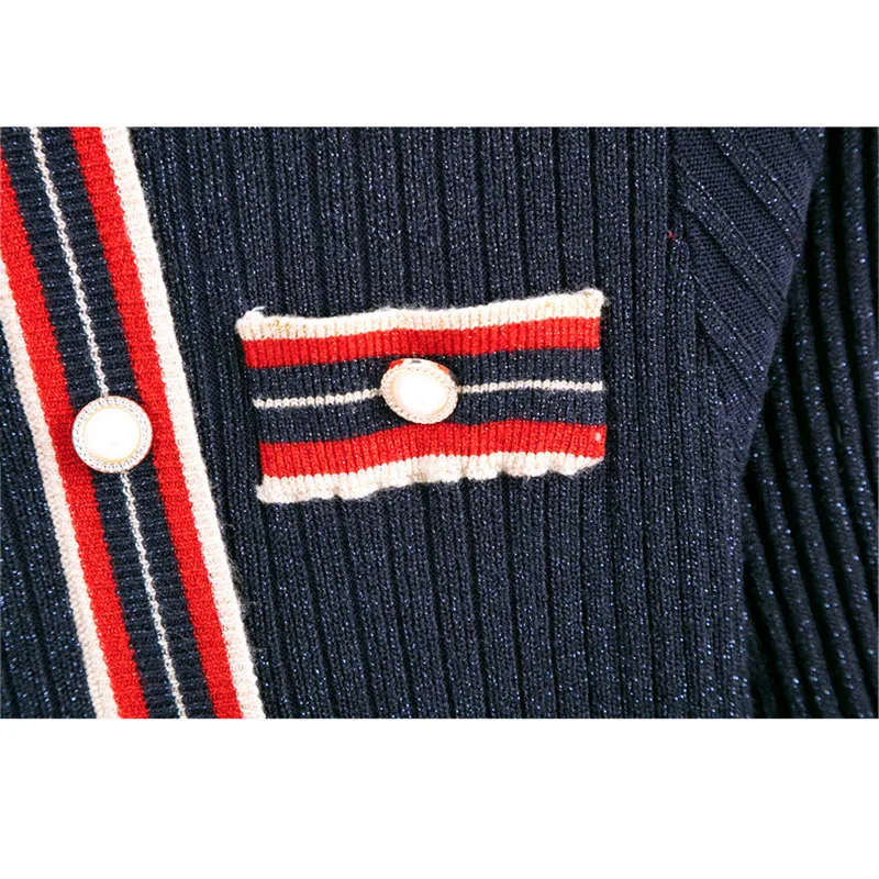 Abito lavorato a maglia pullover con scollo a O da donna elegante francese Autunno New Fashion Patchwork a vita alta Slim Midi Party Vestido