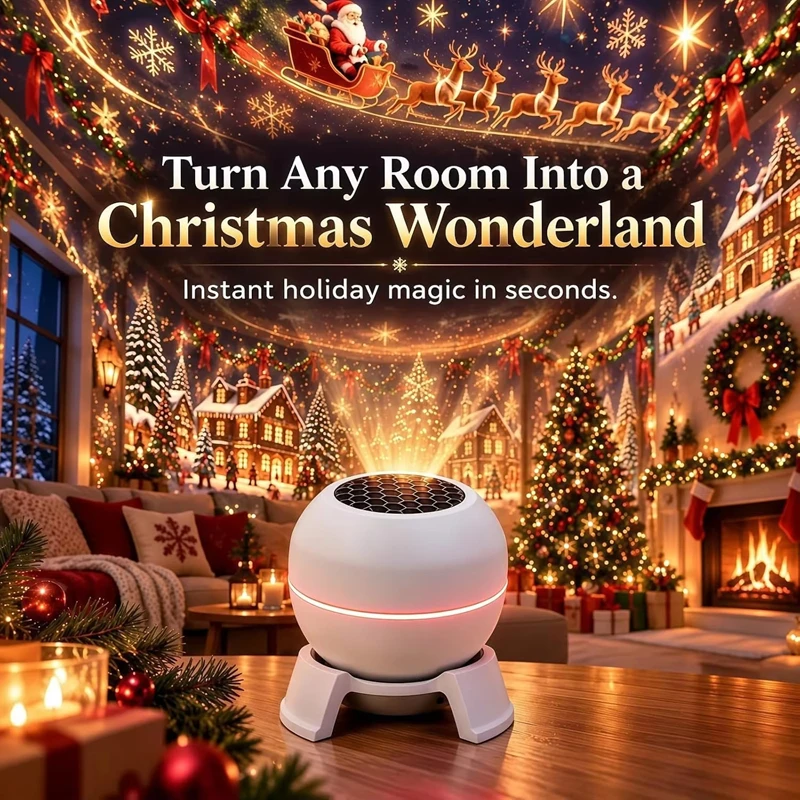 USB Christmas Projector Indoor Magical Christmas Projection Night Light Magical Christmas Projection Night Light Holiday Room