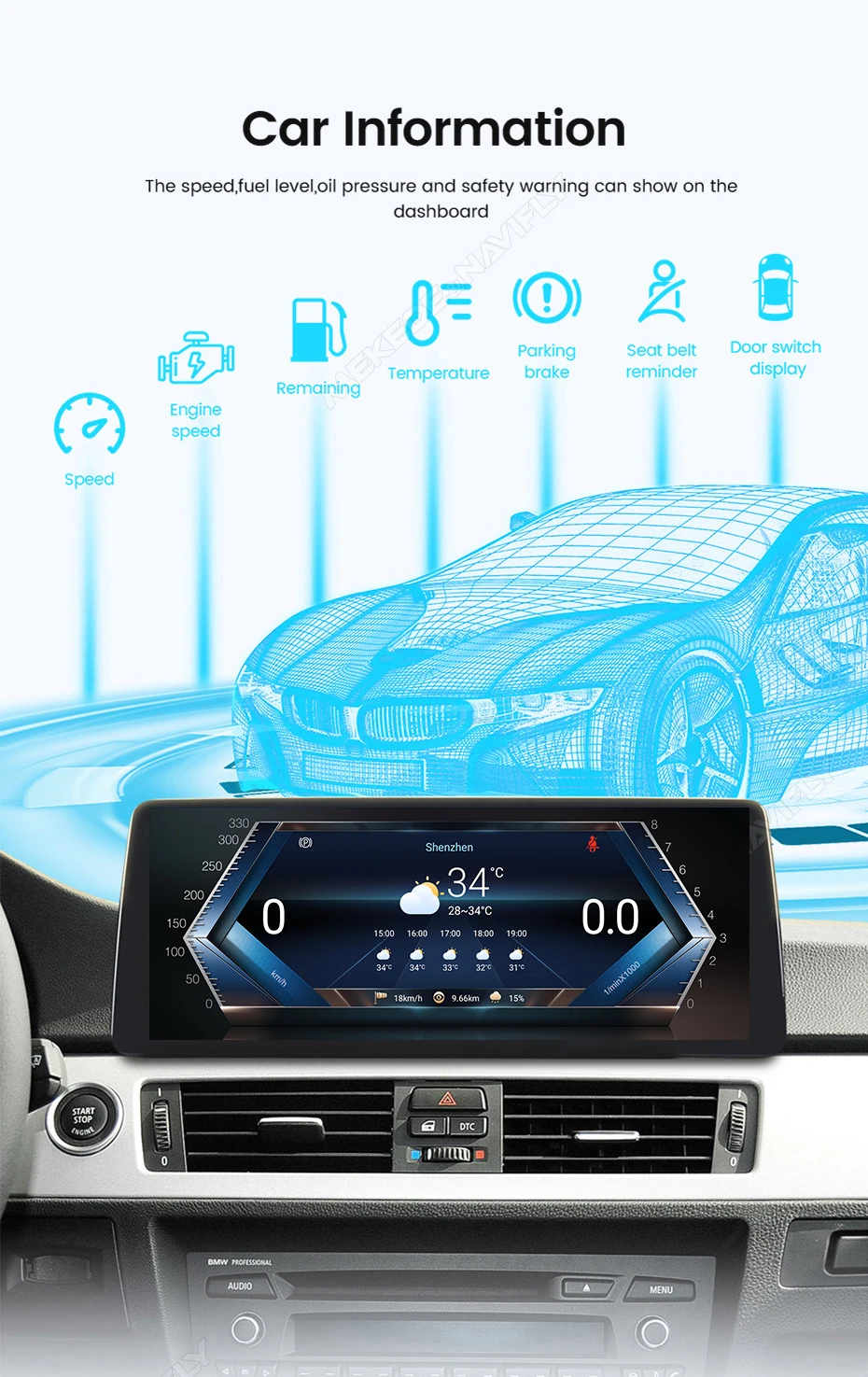 MEKEDE Android 14 Wireless CarPlay Auto Dual BT Auto-Multimedia-Player für BMW 2er F45 F46 F87 Snapdragon QLED 4G LTE WiFi – Detail 18