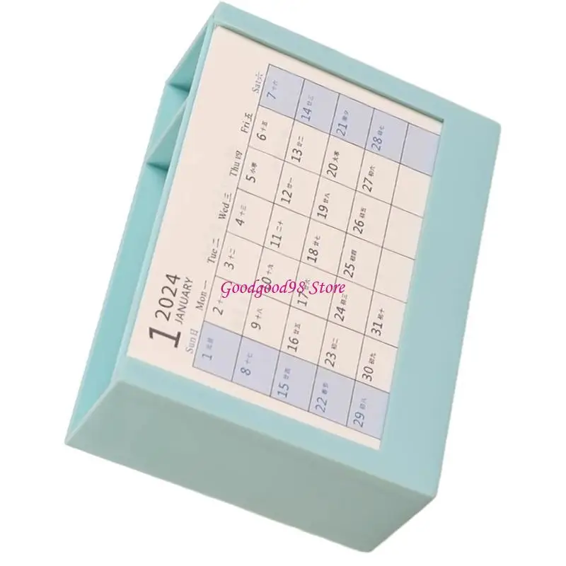 حامل أقلام مكتب متعدد الأغراض 2 في 1 مع تقويم مكتب 2024 #3