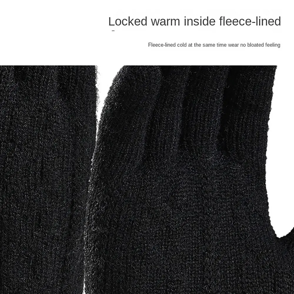 Cotton Winter Gloves Waterproof Windproof Winter Warm Cycling Gloves Sensitive Touch Zipper Touchscreen Gloves