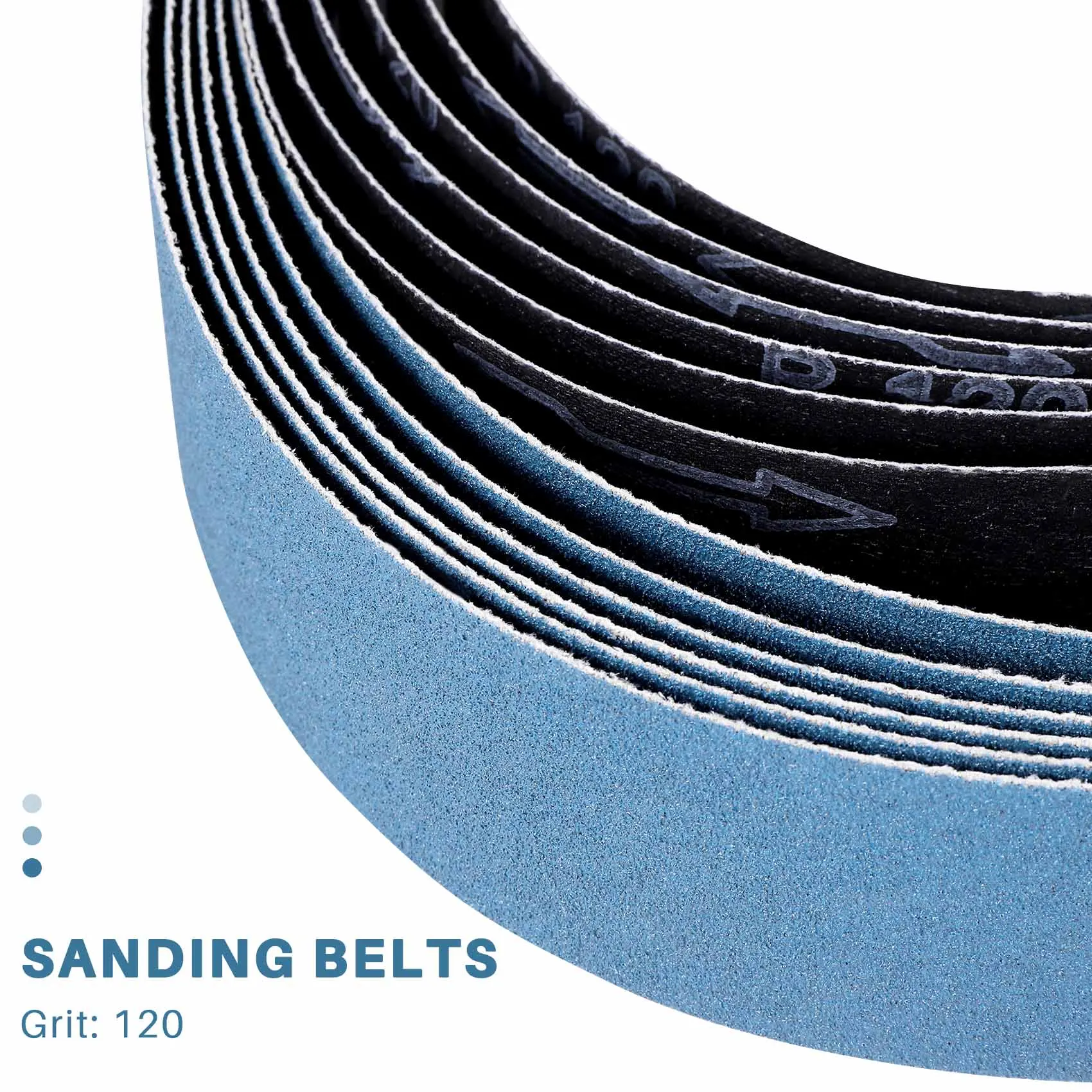 

AA46 6Pcs 2 X 72 Inch 120 Grit Zirconia Sanding Belts Metal Grinding Polishing