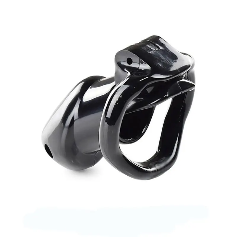 Black Knight Male Chastity Cock Cages Sex Toys for Men Penis Belt Lock with Four Penis Rings with Cage Gay Device Chastity Lock