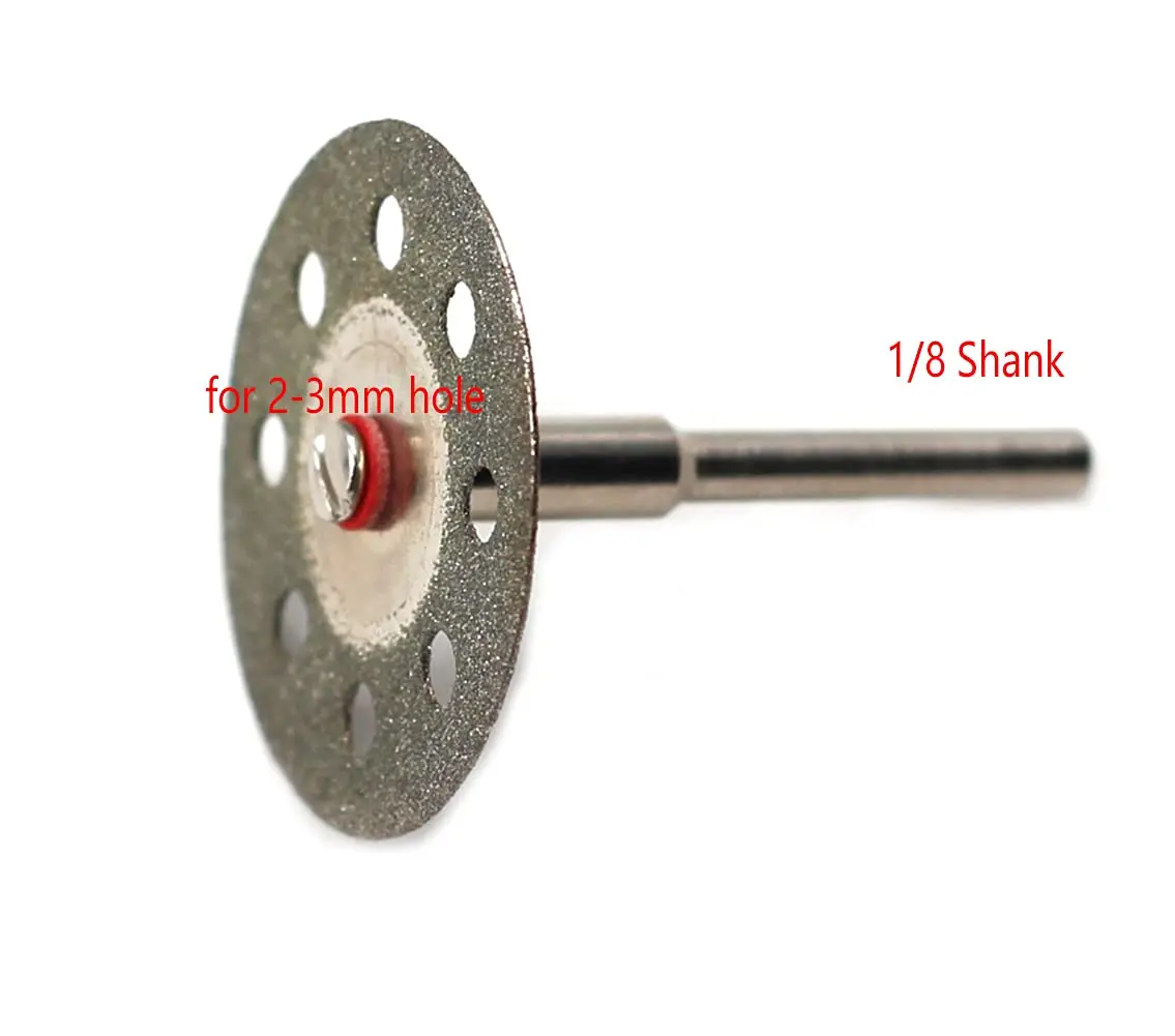 10 Pcs Dremel 액세서리 커팅 디스크 연마 휠 홀더 Dremel 로타리 액세서리 도구 용 3.17mm 생크 커터 오프 홀더