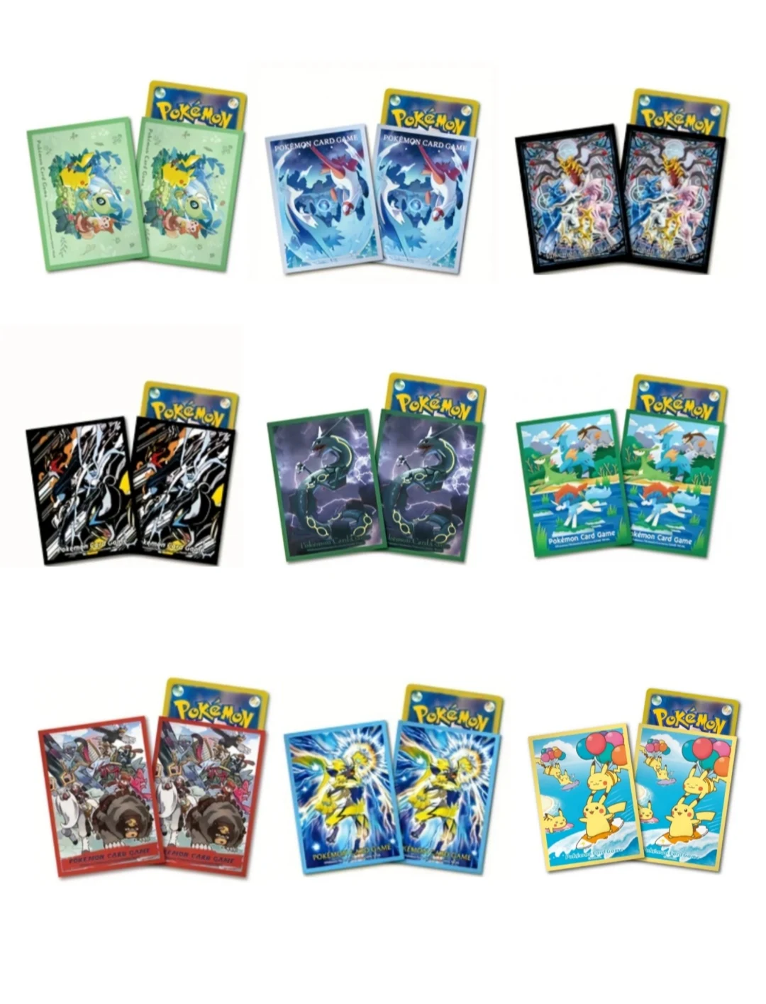 64Pcs/set PTCG Pokemon DIY Card Sleeve Celebi Latios and Latias Pokespawn Suicune Keldeo Hisui Playing Card Game No Cards Wave 4