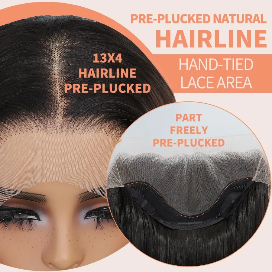 الاصطناعية 13x4 HD الدانتيل الجبهة الباروكات للنساء السود تسليط الضوء على مزيج براون شقراء الطبيعية متموجة 26 بوصة غلويليس شعر مستعار جاهز للارتداء Pr #3