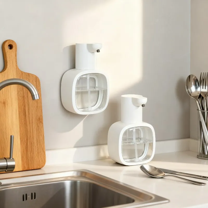 

Новый настенный автоматический дозатор мыла, пенка, умная ручная стиральная машина, 500 мл, жидкий перезаряжаемый индукционный датчик для ванной комнаты