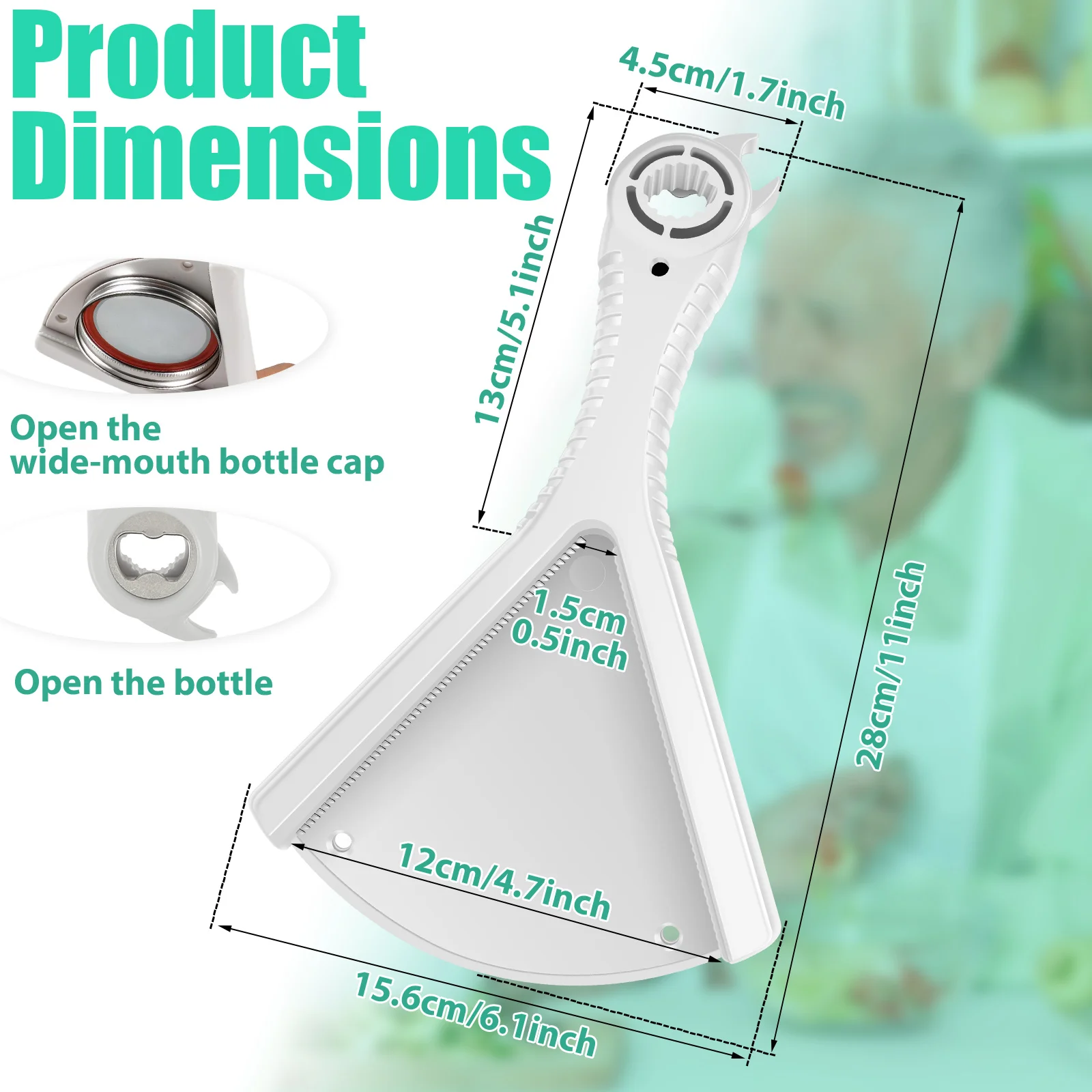 Multi Functional Capper Twister Easy Grip Jar Opener Stainless Steel Jar Can Opener Practical Can Seal Lid Remover Kitchen Tool