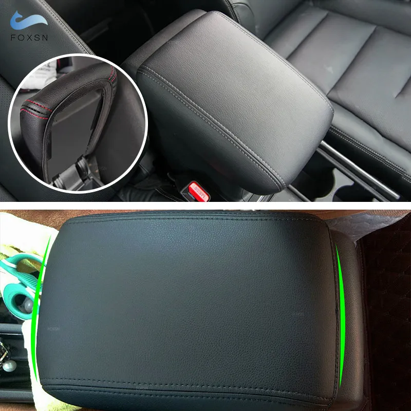 

For Honda CRV CR-V 2012 2013 2014 2015 2016 Car Interior Center Console Armrest Box Pad Cover Trim Microfiber Leather Decorative