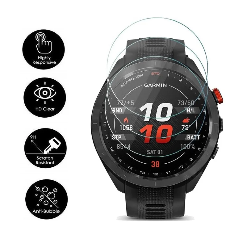 10PCS Soft TPU Hydrogel Film for Garmin Garmin Approach S70 47mm Smart Watch Screen Protector HD Clear Protective Film