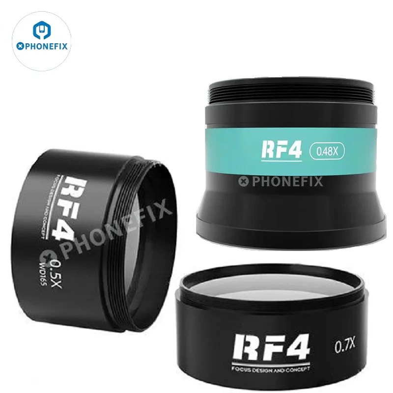 

RF4 0.48X WD165 0.5X 0.7X Microscope Assisted Barlow Auxiliary Objective Glass Lens for Trinocular Microscope Accessories Tools