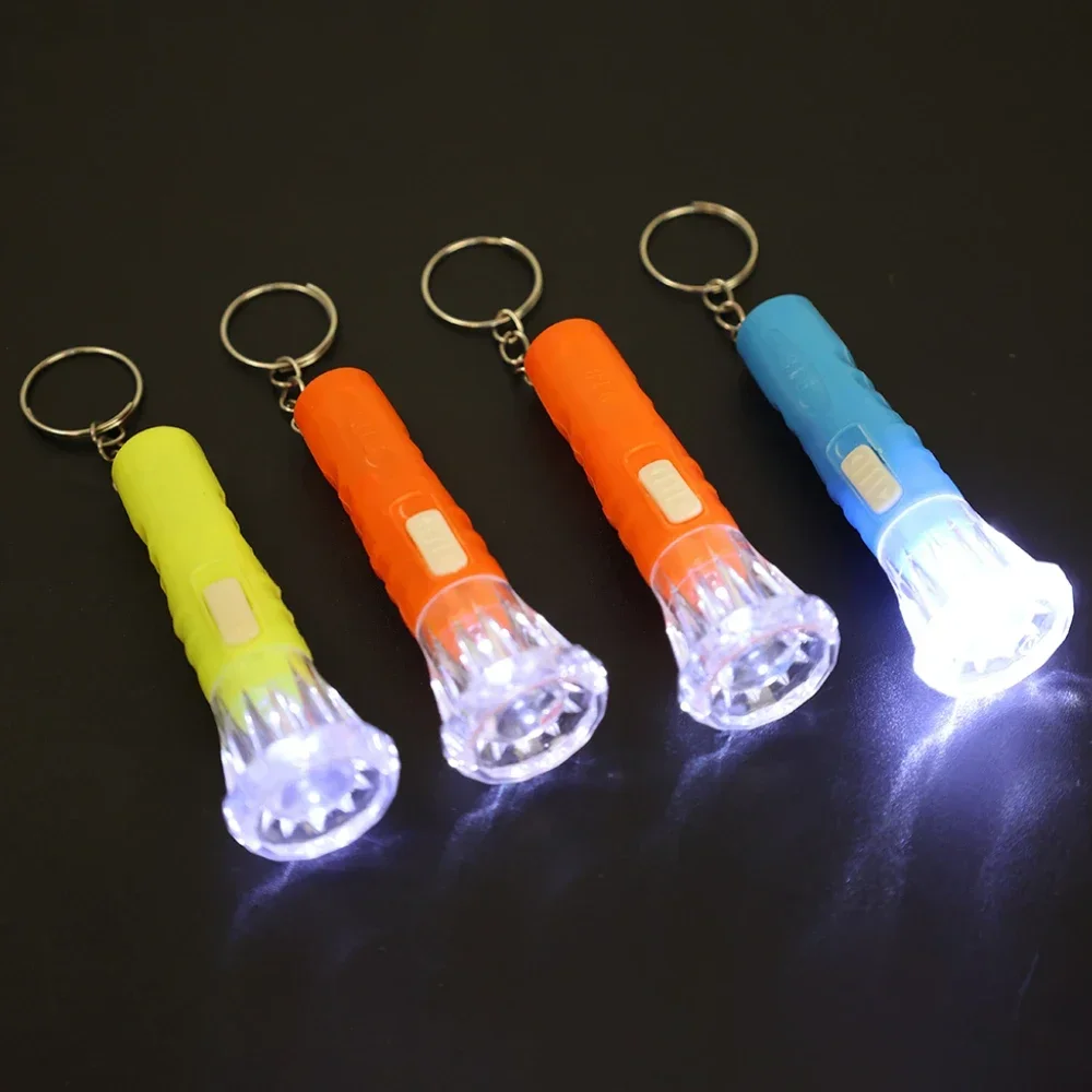 1/5/10Pcs Keychain Light LED Flashlights Mini Children Flashlight Kids Toy for Birthday Party Favors Random Color Keychain Torch