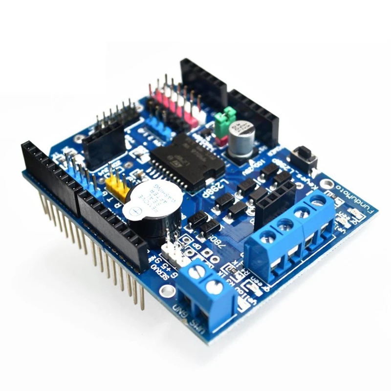 L298P Motor Shield Supports PWM/PLL Mode Motor Drive For Arduino UNO MEGA 2560