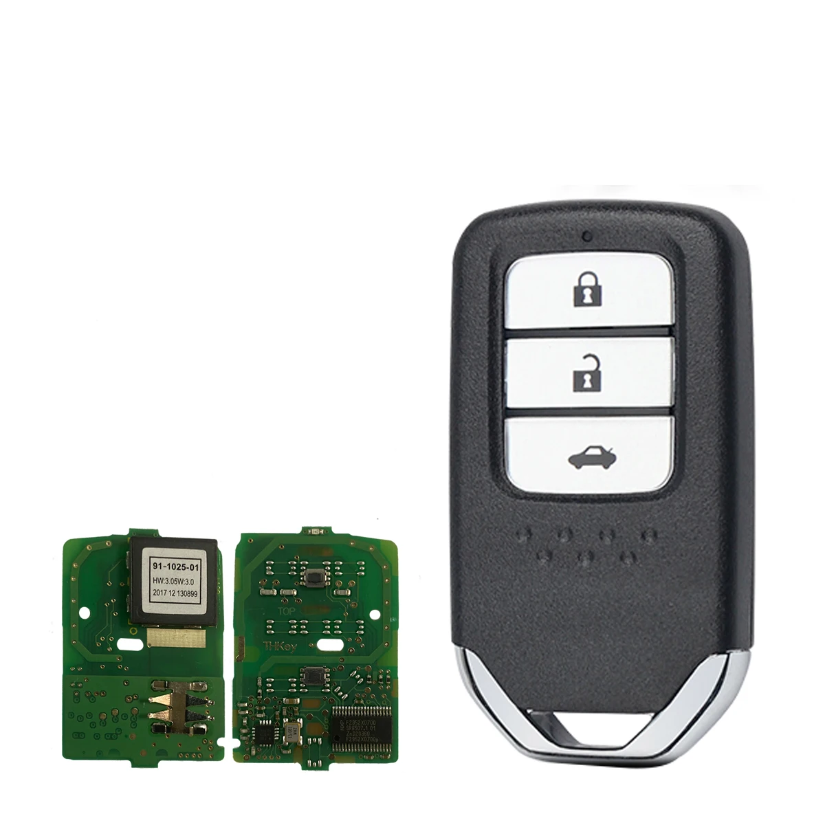 Okey Remote Car Key Control For Honda Piot CR-V Civic 2016 2017 2018 2019 2020 433MHz ID47 Chip KR5V2X 2/3/4 Button